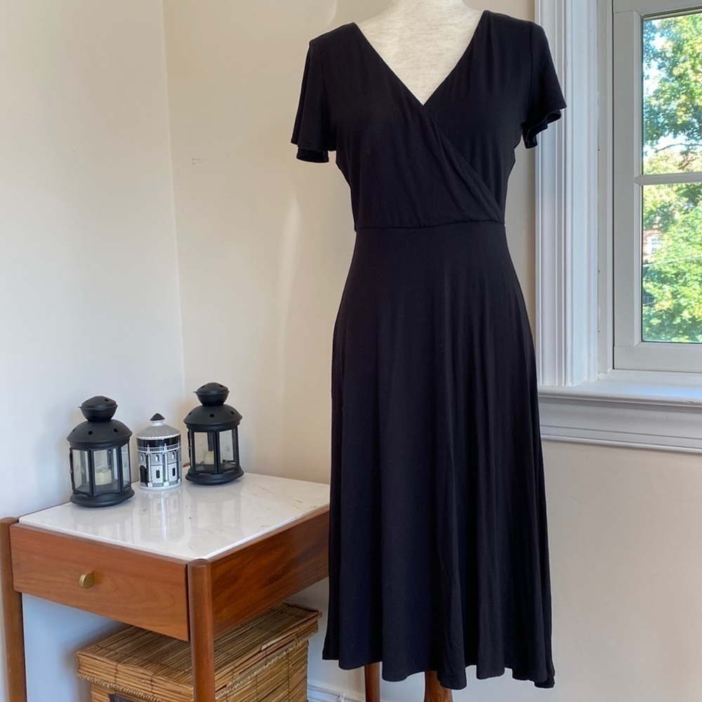 Cynthia Rowley midi knit dress wrap top size small